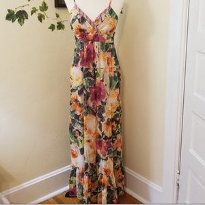Candies Vintage Floral Gardenmist Maxi Dress